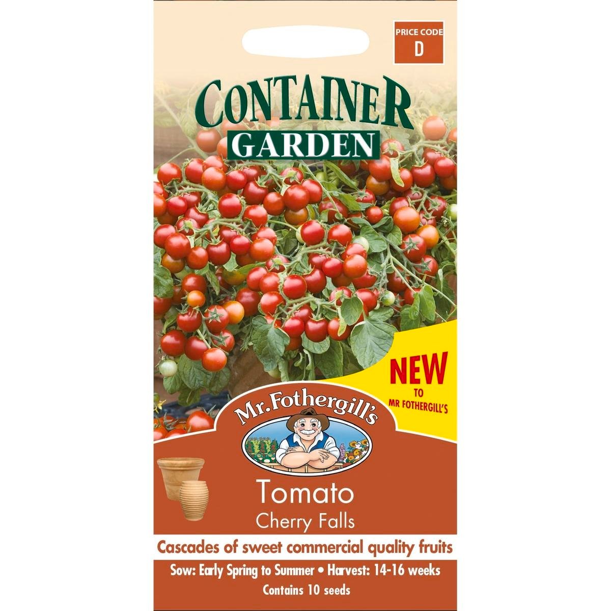 Mr Fothergill's Tomato Cherry Falls - 80 Fruits - Cascading Habit - Sweet
