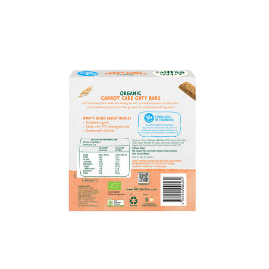 Little Bellies Carrot Cake Oaty Bars - 150g