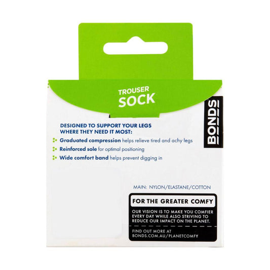 Sheer Relief Pantyhose Trouser Sock Black - 1 pack
