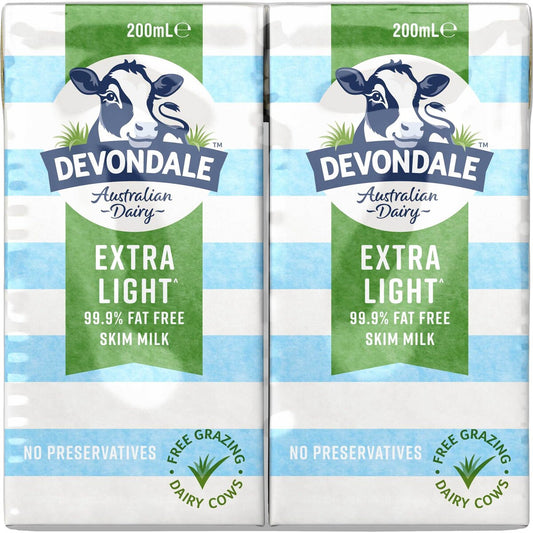 Devondale Skim Milk Long Life Uht Milk 200ml X 6 Pack