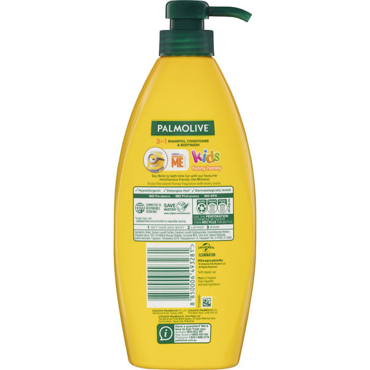 Palmolive Kids 3 In 1 Honey Shampoo Conditioner & Body Wash 700ml
