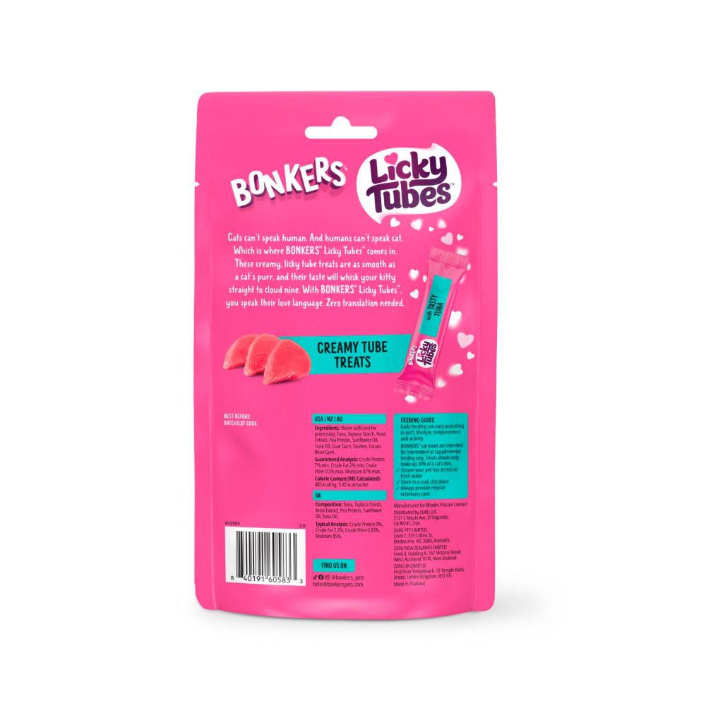 Bonkers Cat Treats Tuna 4x12g - 4 Pack