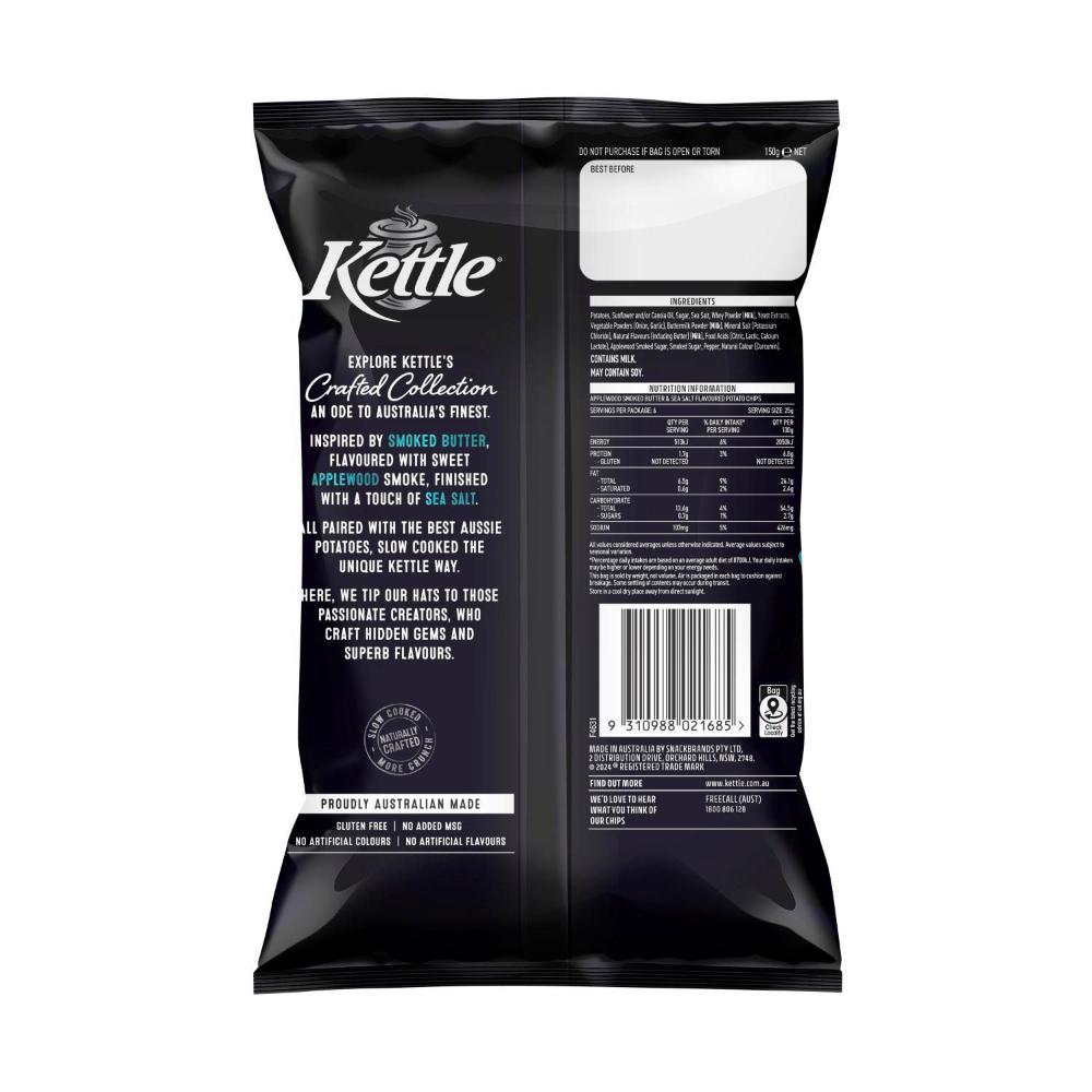 Kettle Crafted Collection Smoked Butter & Sea Salt - 150g