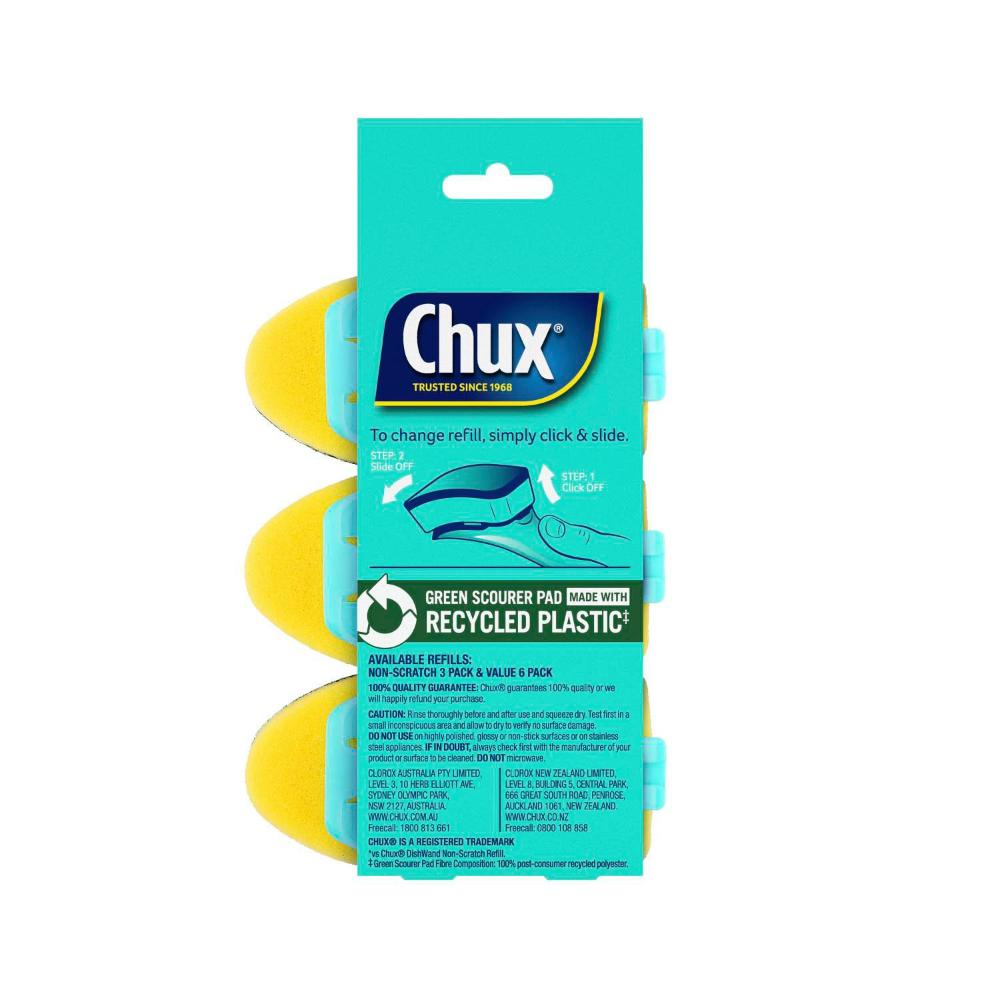 Chux Dishwand Heavy Duty Refill - 3 pack