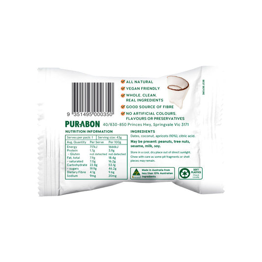 Purabon Apricot Delight Wholefood Ball - 43g