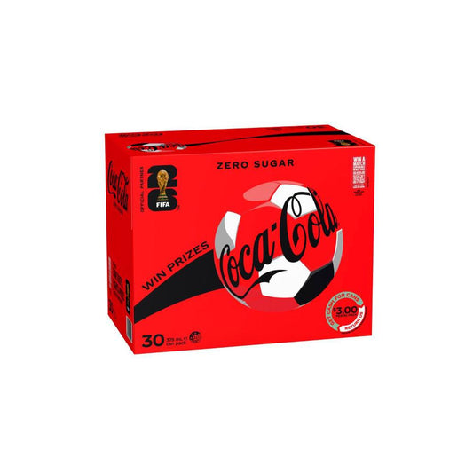 Coca-Cola Zero Sugar Soft Drink Multipack Cans 30x375ml