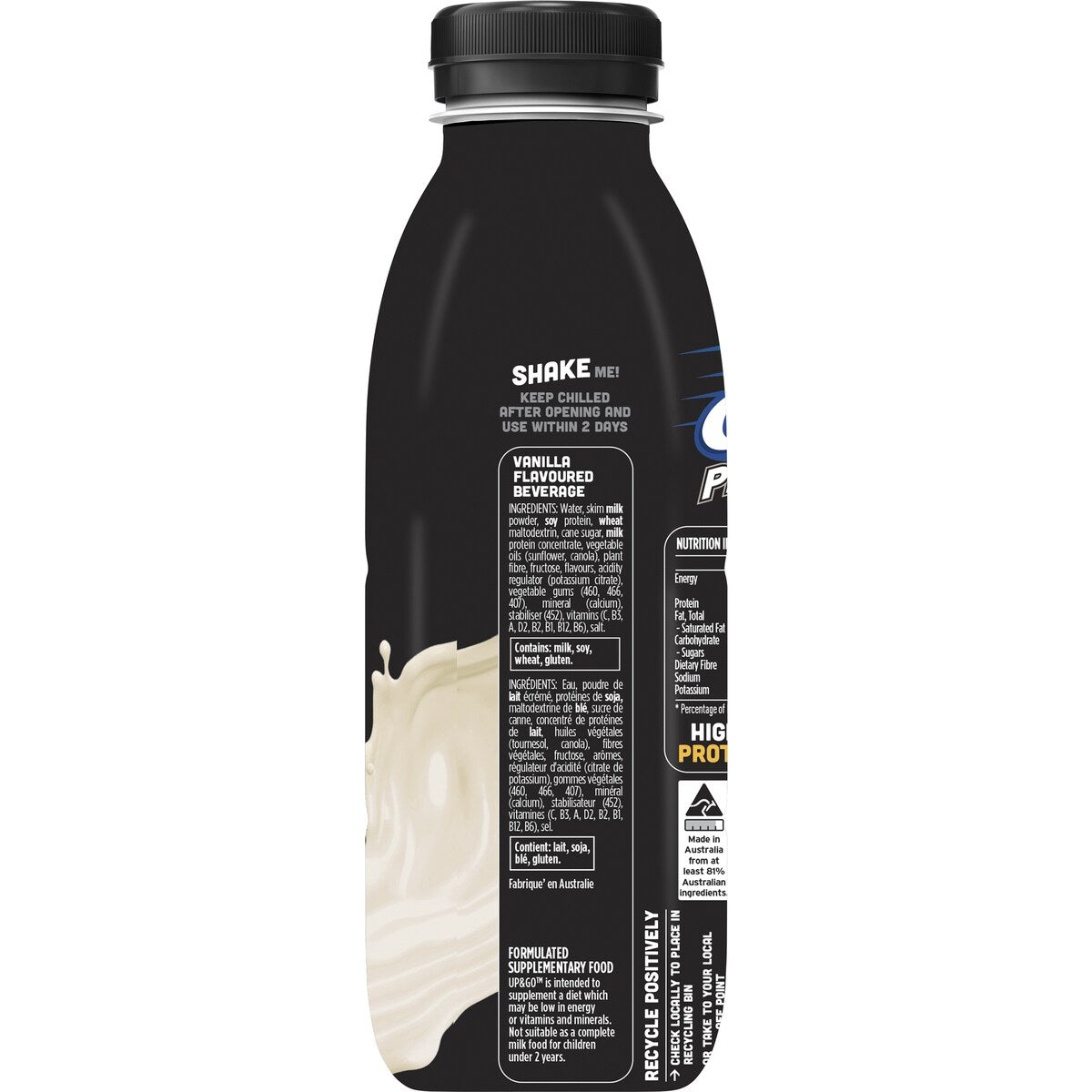 Sanitarium Up & Go Protein Energize Vanilla Milk 500ml