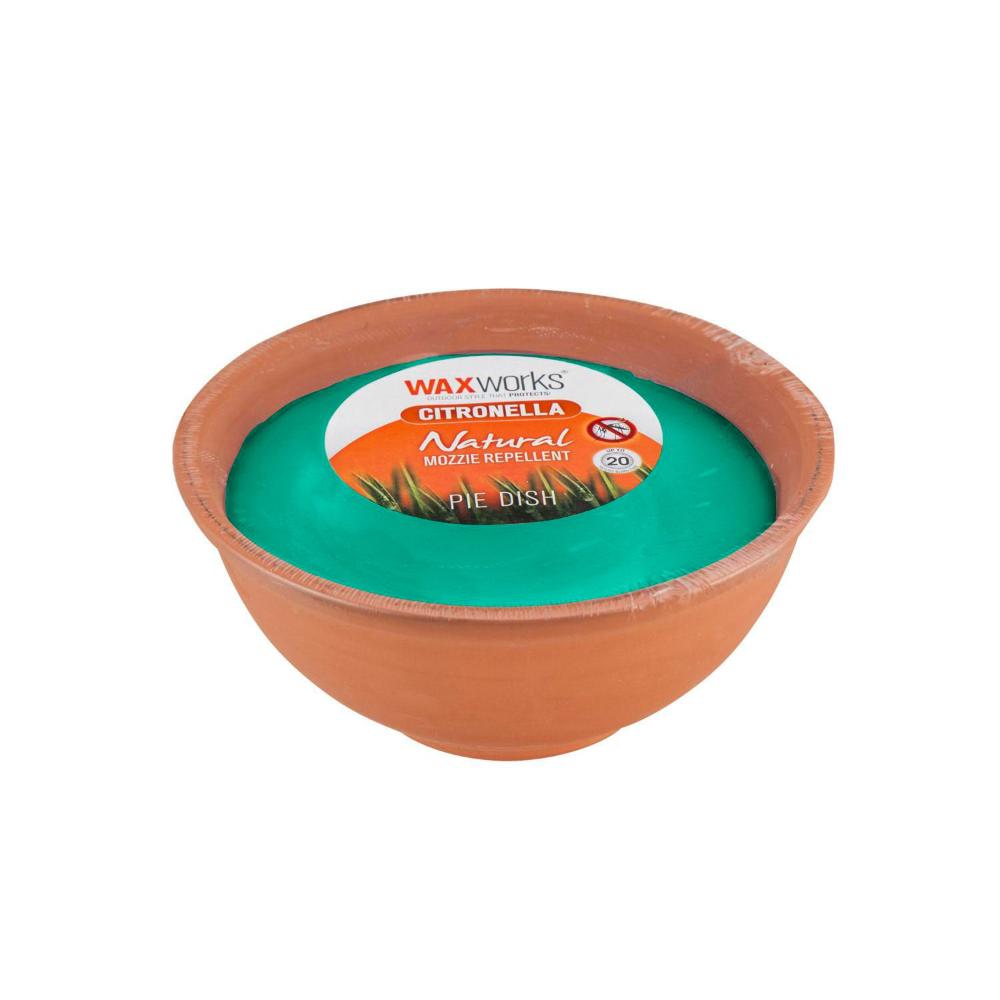 Waxworks Citronella Pie Dish Candle - 1 each