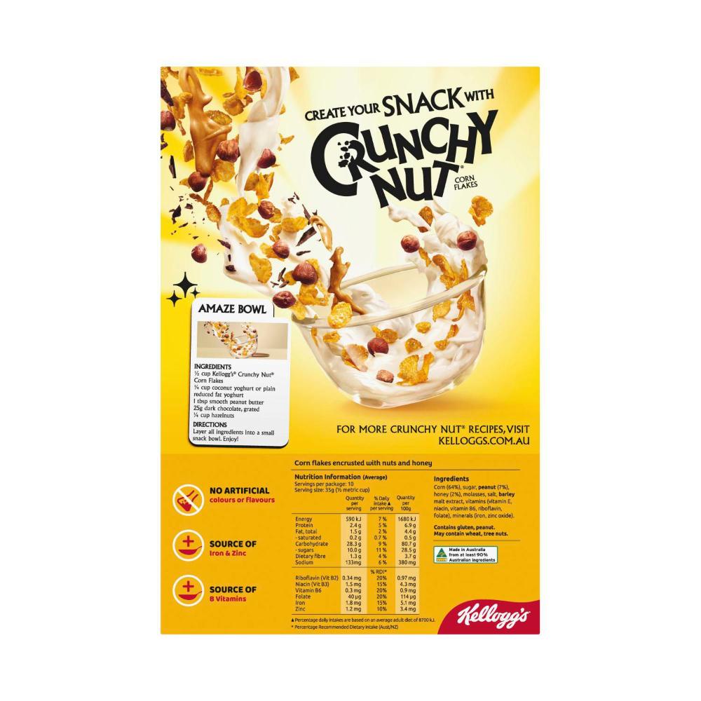 Kellogg's Cereal Corn Flakes Crunchy Nut - 380g