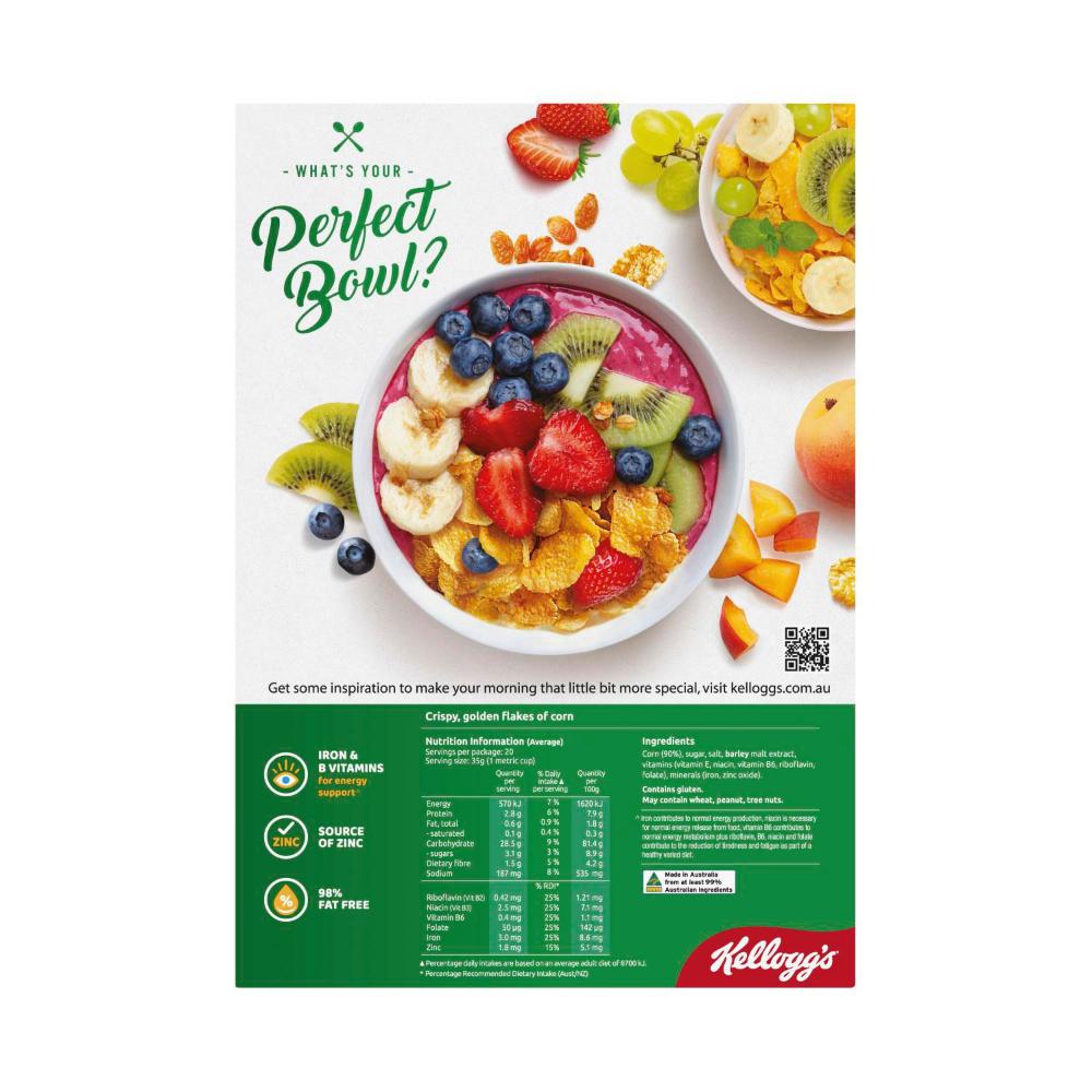 Kellogg's Corn Flakes Breakfast Cereal - 725g