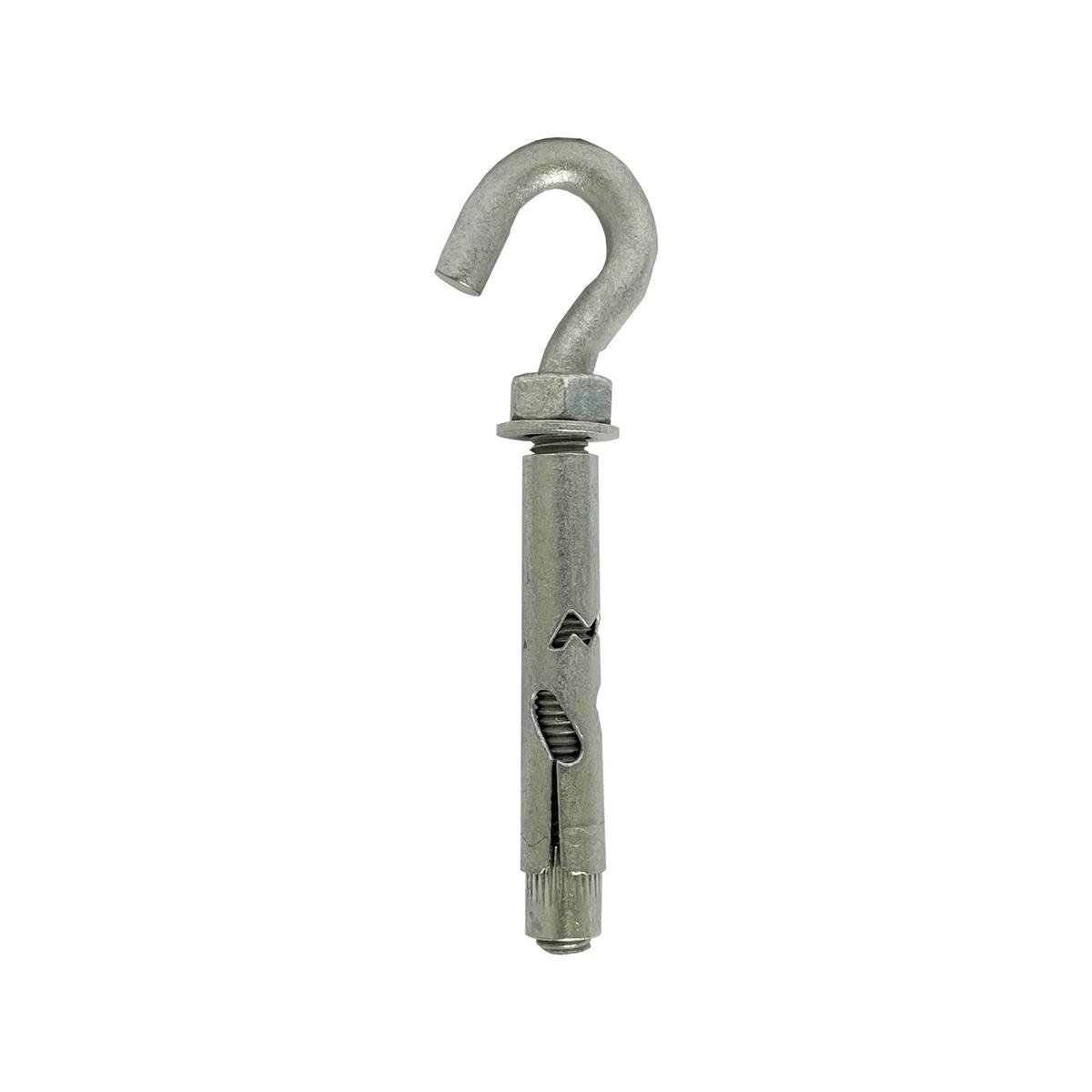 Macsim Masonbolt Hook Head - 10 x 70mm - 5.8 Grade Steel - Galvanised - 2 Pack