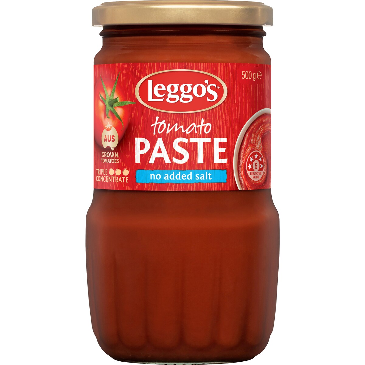 Leggos Tomato Paste Triple Concentrate No Added Salt 500g