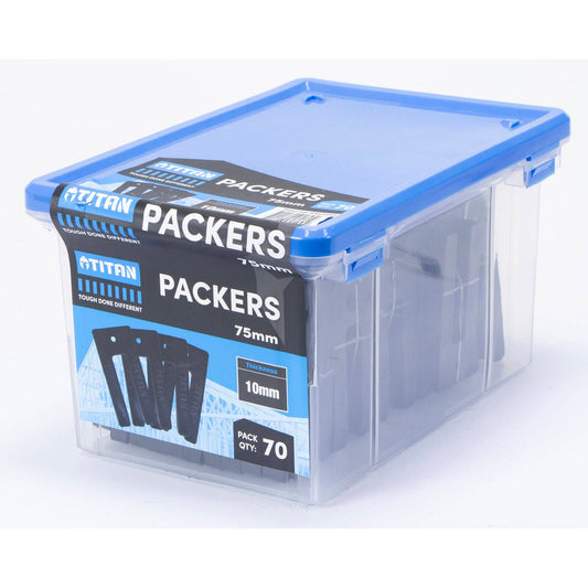 Titan Black Window Packers - 10 x 75mm - 70 Piece