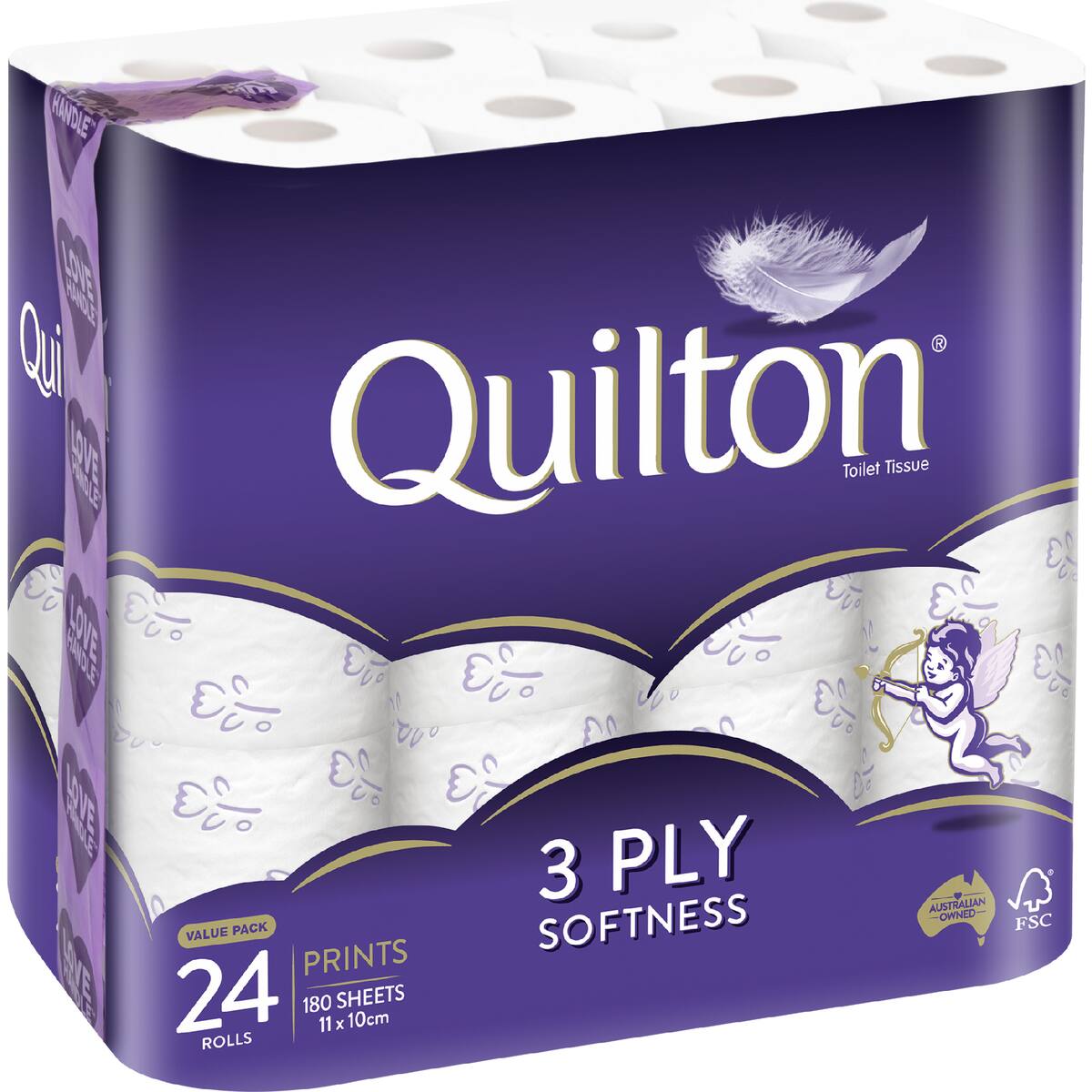 Quilton Prints 3 Ply Toilet Paper 24 Pack