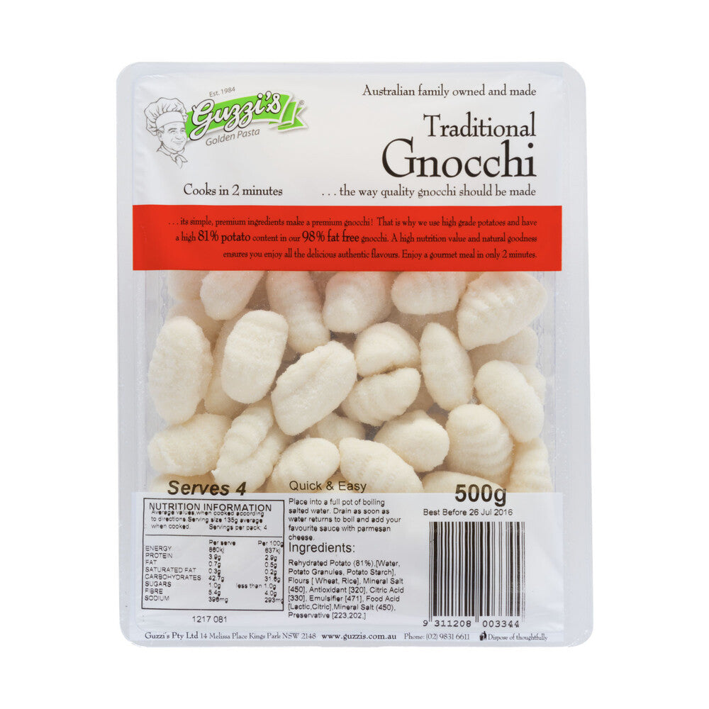 Guzzi's Traditional Potato Gnocchi - 500g