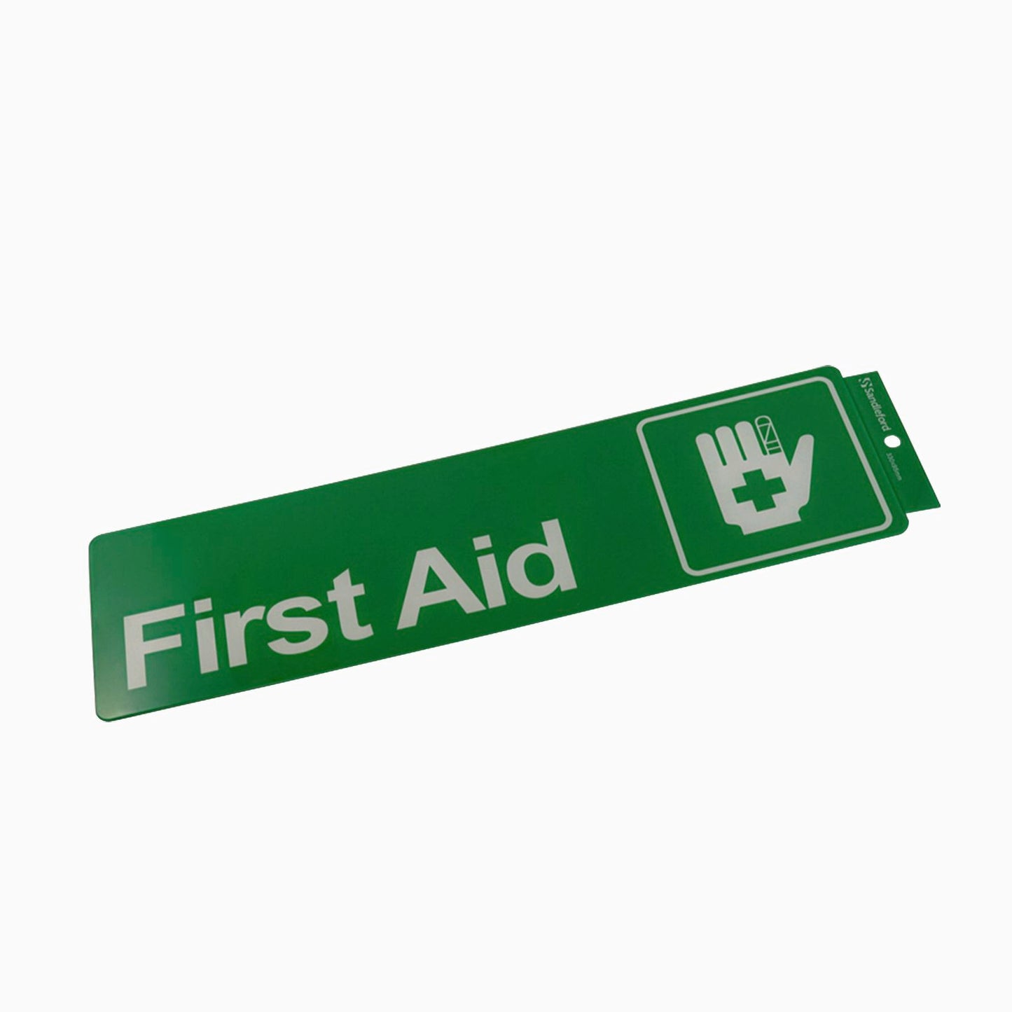 Sandleford First Aid Self Adhesive Sign - 330 x 95mm