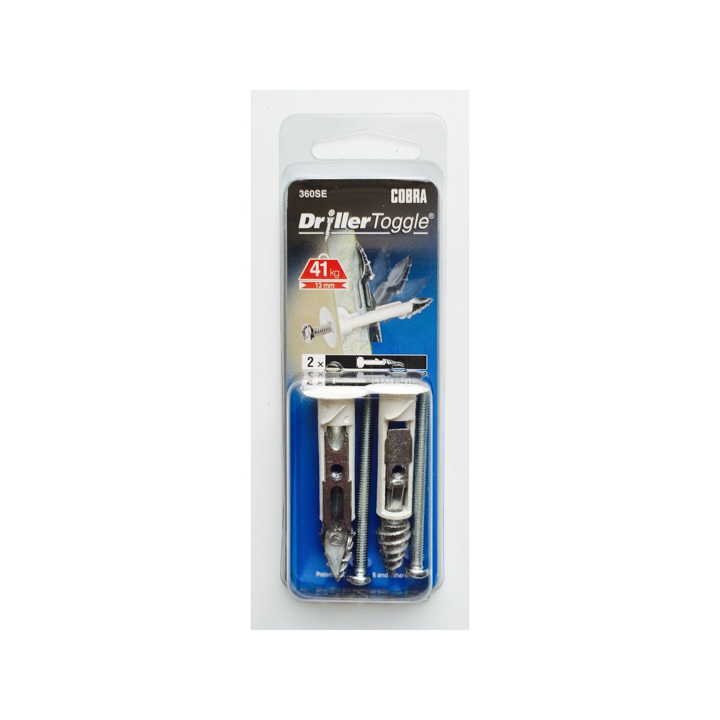 Cobra Anchor Drillertoggle Screws - 4 x 50mm - 2 Pack