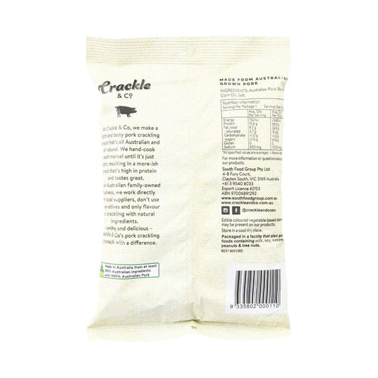 Crackle & Co Sea Salt Pork Crackle - 30g