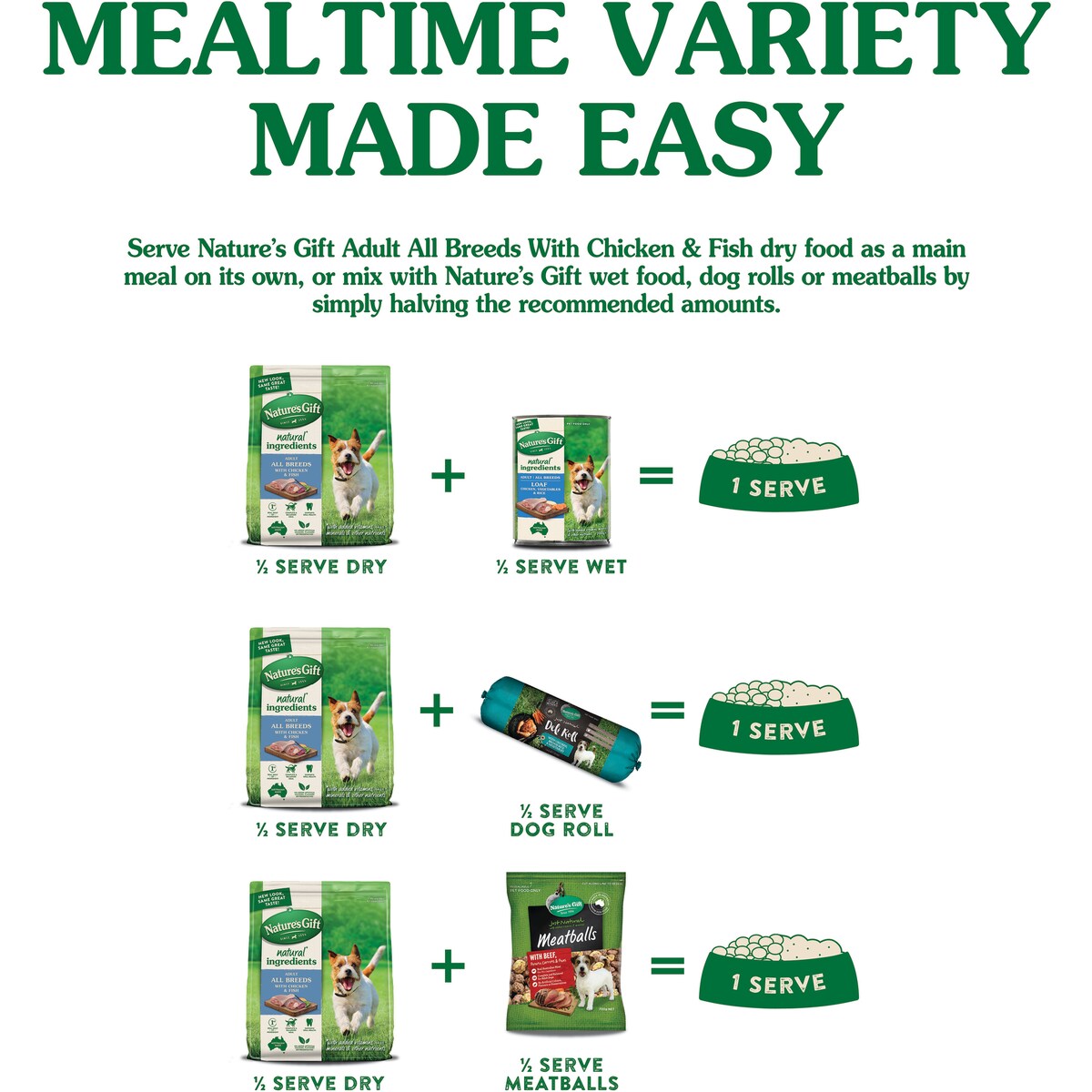 Nature's Gift Adult Dry Dog Food With Chicken & Fish 6kg