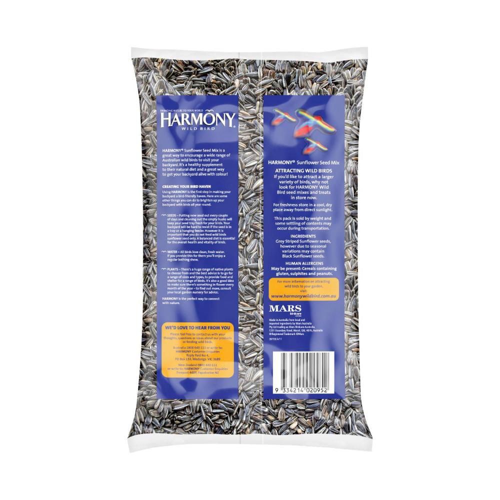 Harmony Sunflower Seed - 1.5kg