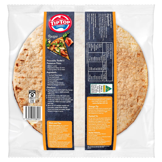 Tip Top Pizza Bases Wholemeal 12 Inch Bakery 2 Pack