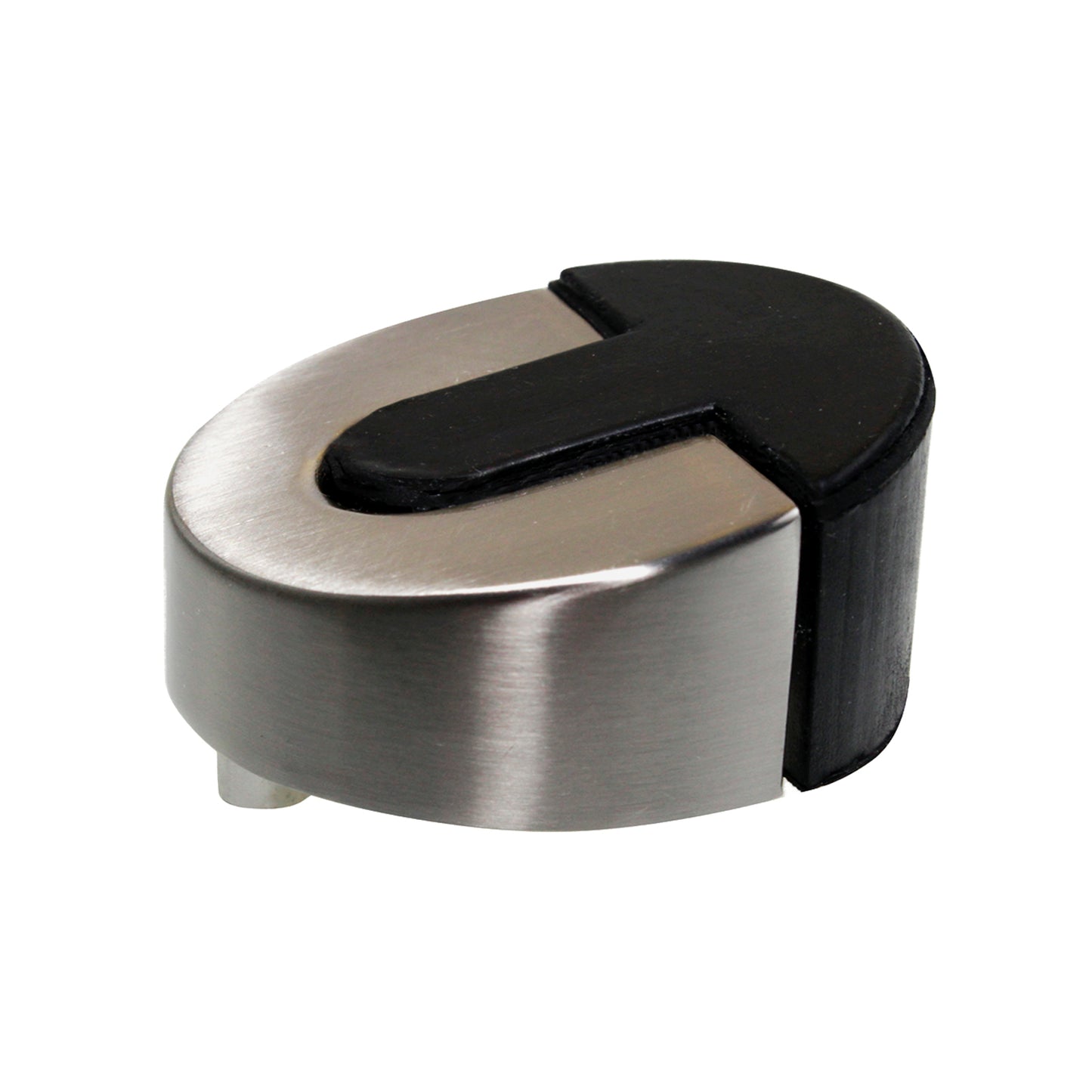 Adoored Satin Chrome Half Rubber Door Stop 45mm