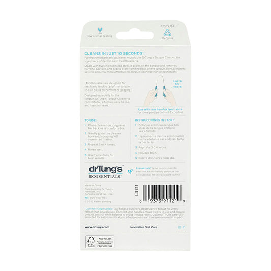 Dr Tungs Tongue Cleaner Stainless Steel - 1 pack