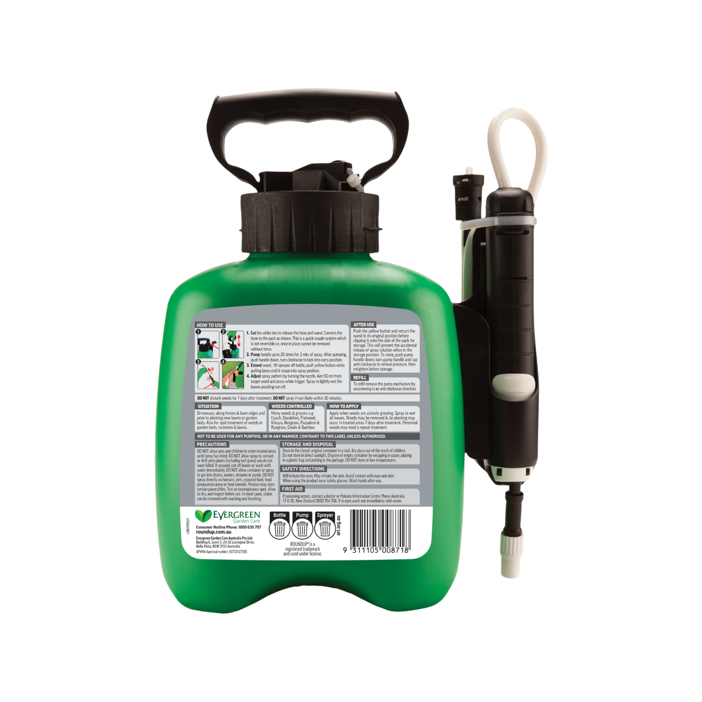 Roundup Fast Action Weedkiller - 2.5L
