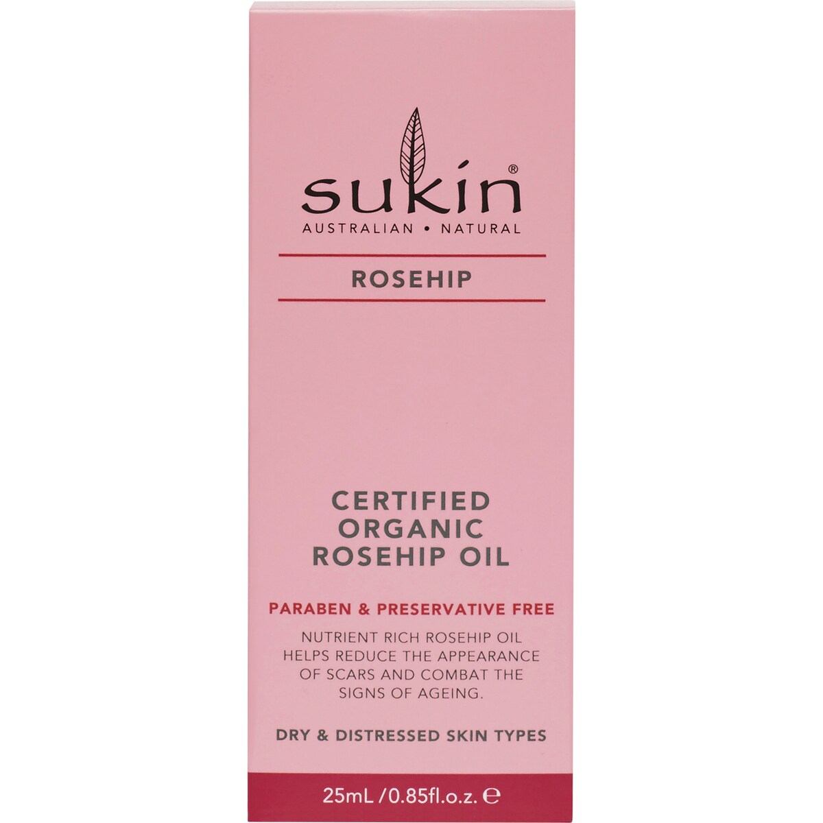 Sukin Certified Organic Rosehip Oil 25ml