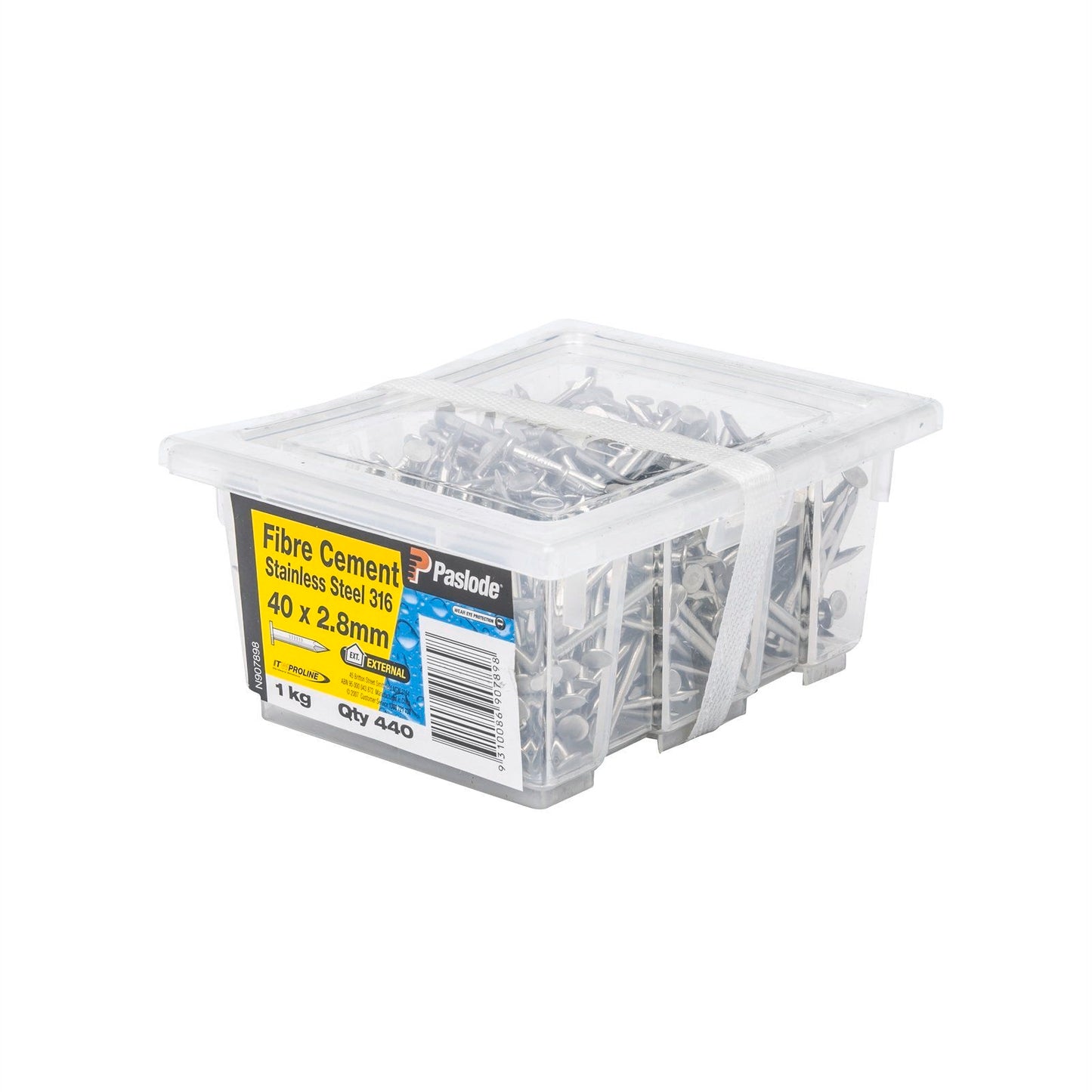 Paslode Fibre Cement Nails - 40 x 2mm - Stainless Steel - 440 Pack
