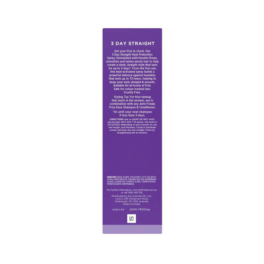 John Frieda Frizz Ease 3 Day Straight Spray - 103mL