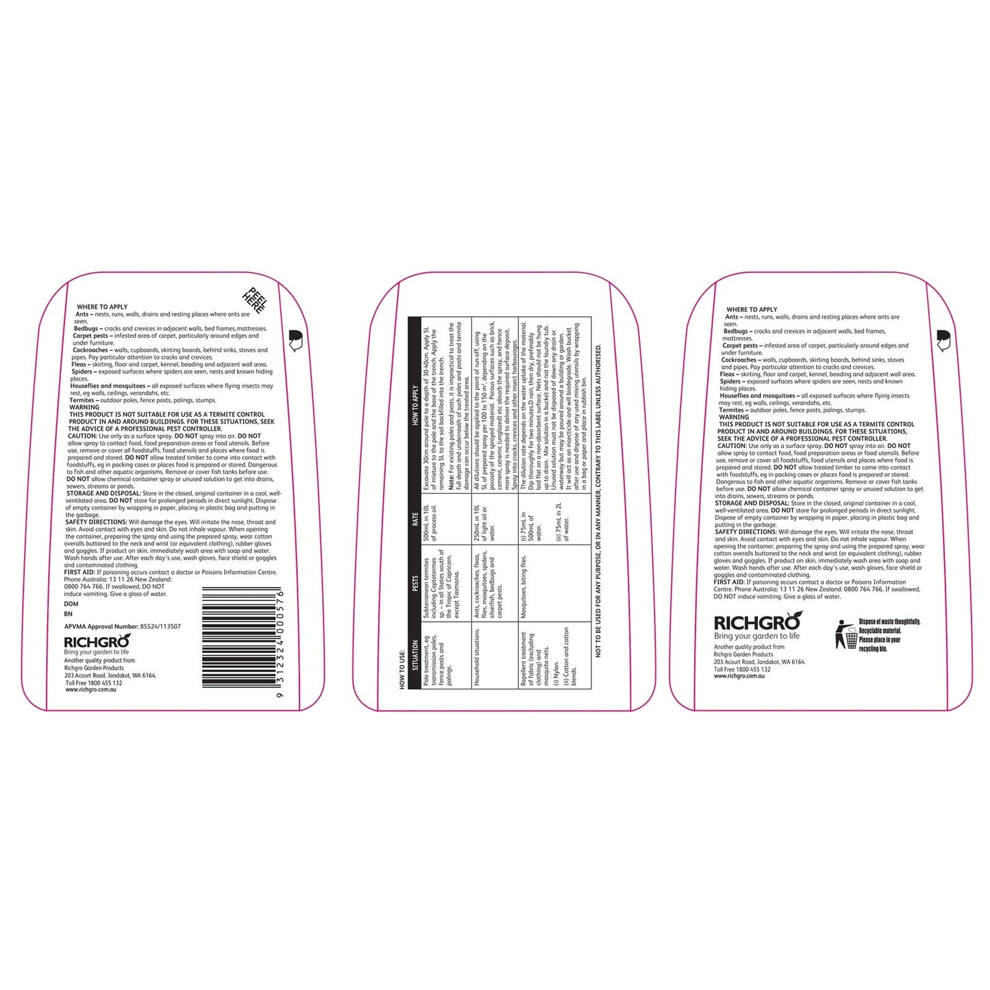 Richgro Termite And Ant Killer Concentrate 500ml