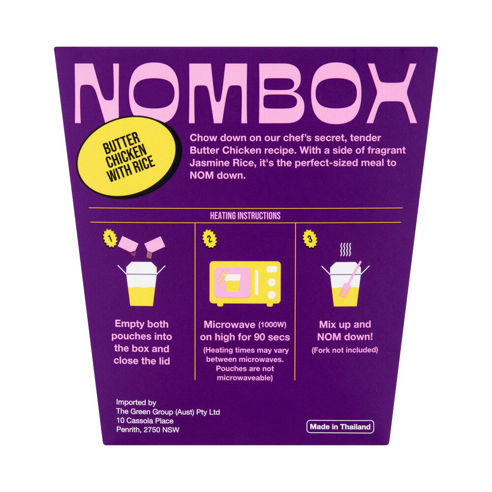 Nombox Meal Box Butter Chicken With Rice - 350 GRAM