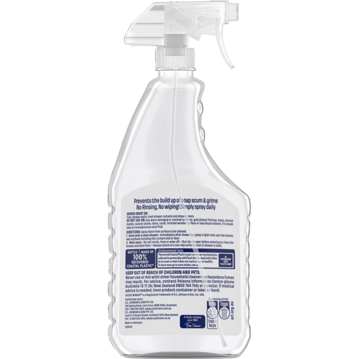 Windex Shower Cleaner Spray Trigger 750mL
