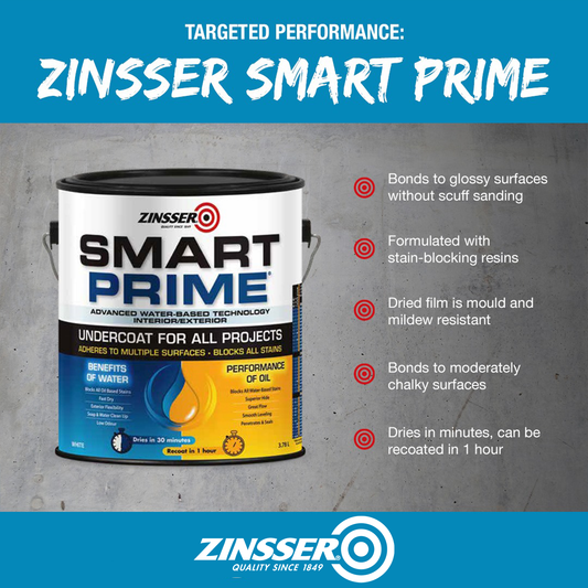 Zinsser Smart Prime Undercoat White 3.78L