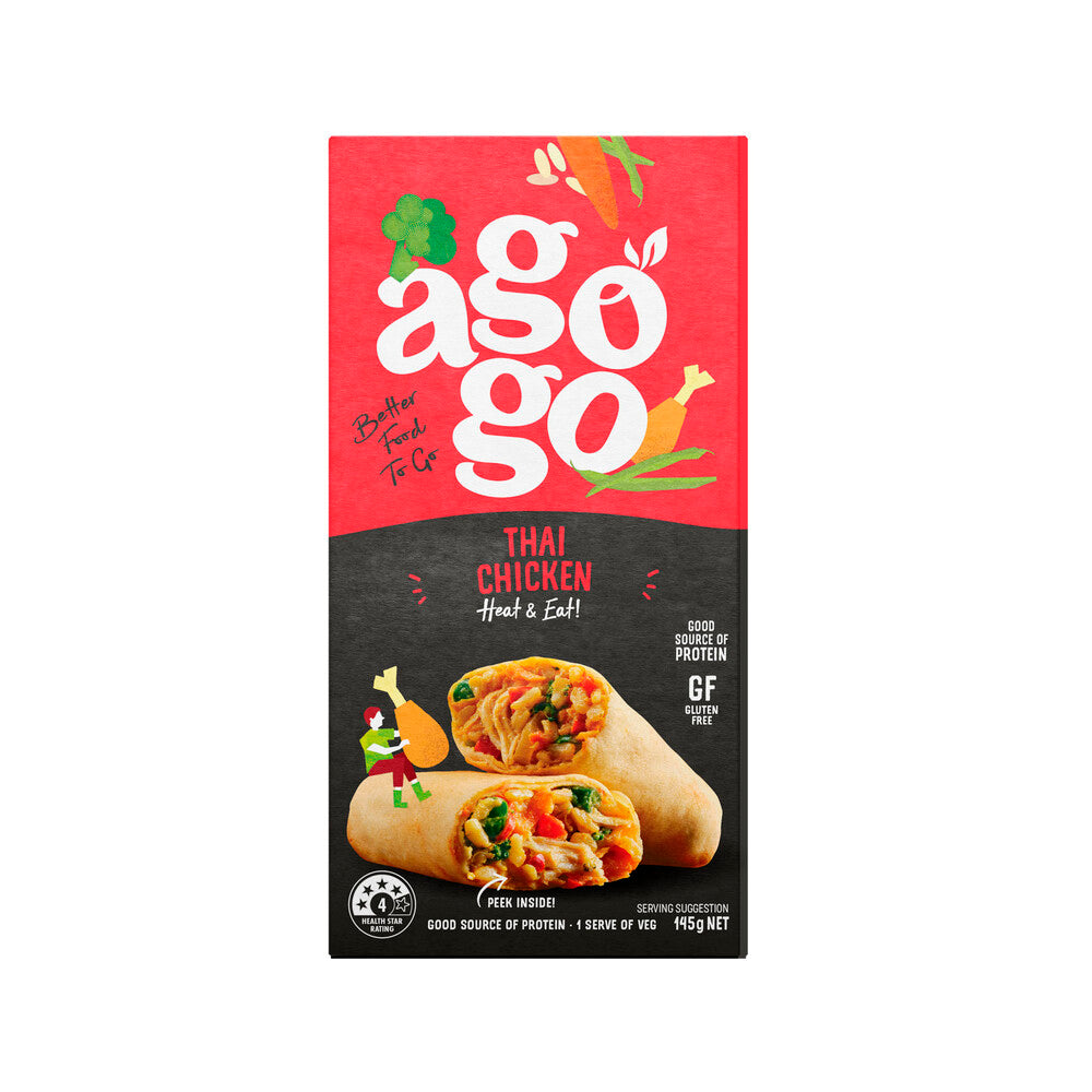 Agogo Gluten Free Thai Chicken Wrap - 145g