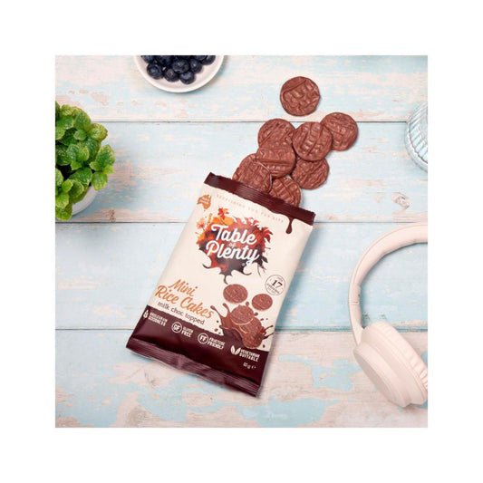 Table Of Plenty Share Topped Mini Rice Cakes Chocolate - 60g