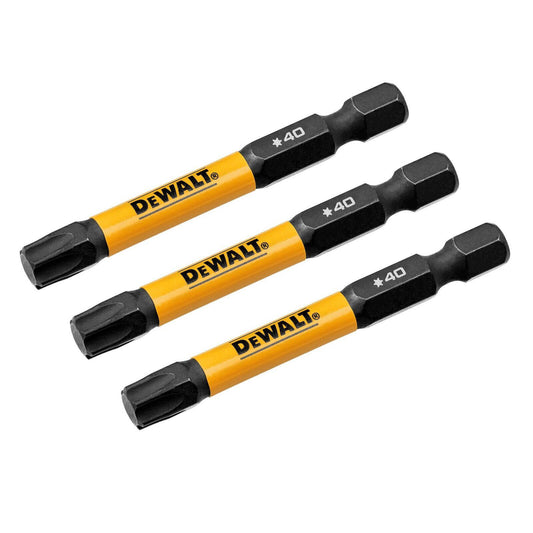 Dewalt Flextorq Screwdriver Bit - 57mm TX40 - 3 Pack