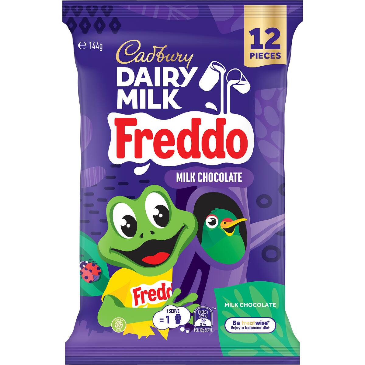 Cadbury Dairy Milk Chocolate Freddo 12 Pack 144g