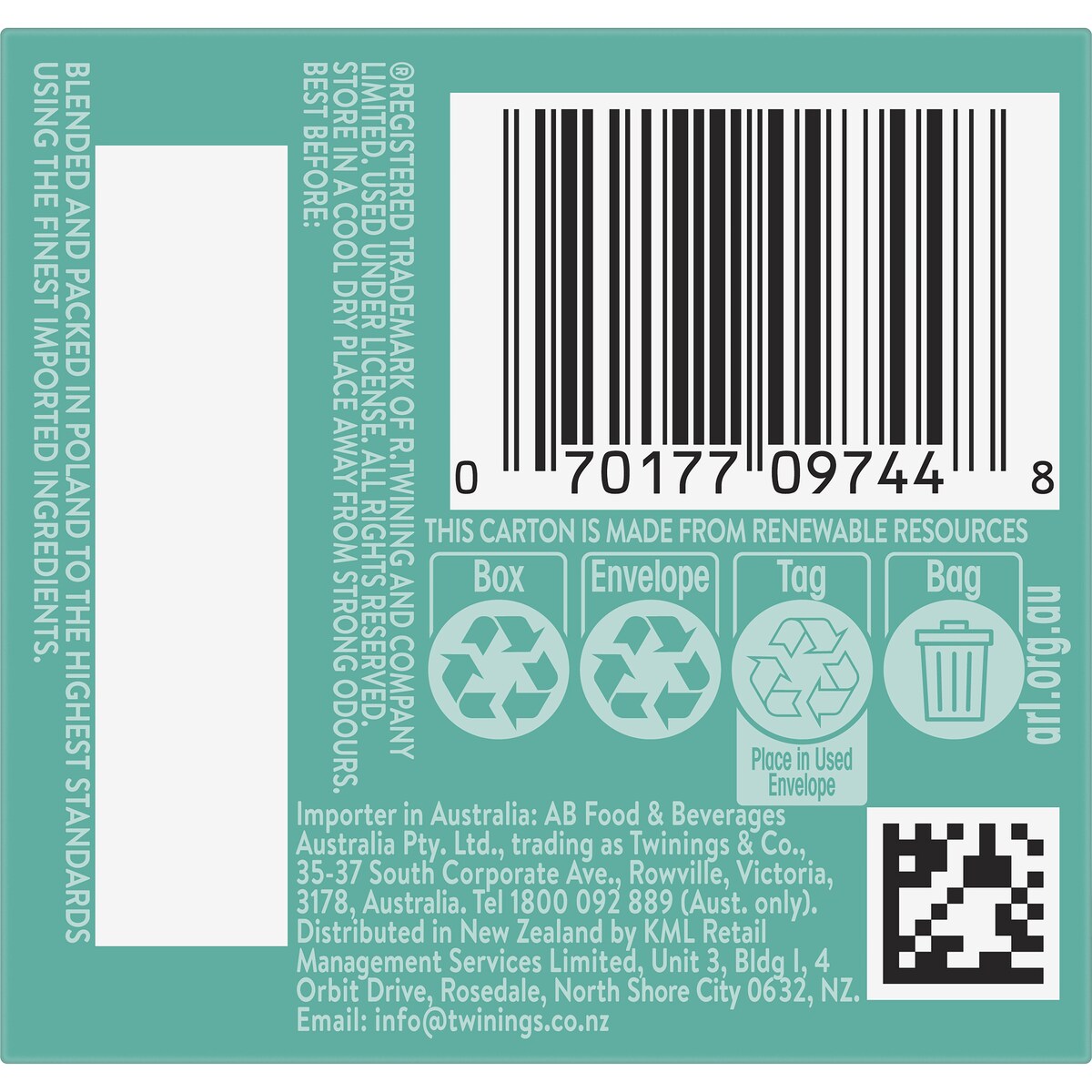 Twinings Camomile & Spearmint Tea Bags 10 pack