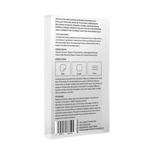 Tonik Chill Out Transdermal Patches - 30g