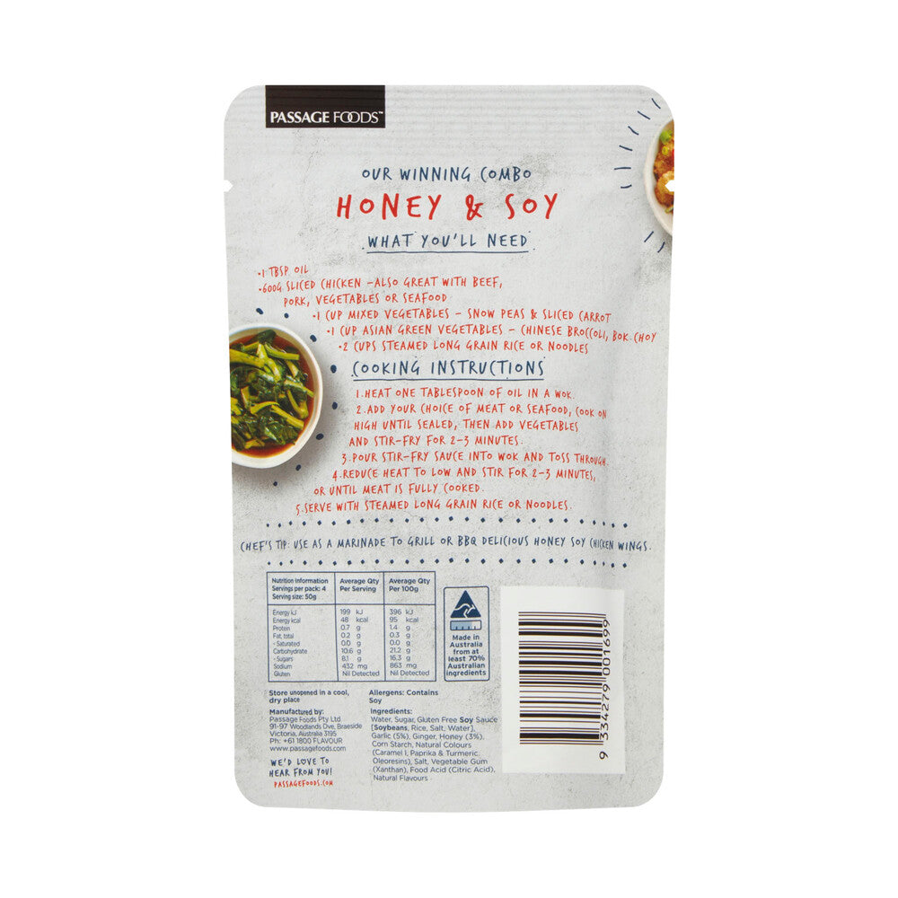 Passage To Asia Honey Soy Stir Fry Sauce - 200g