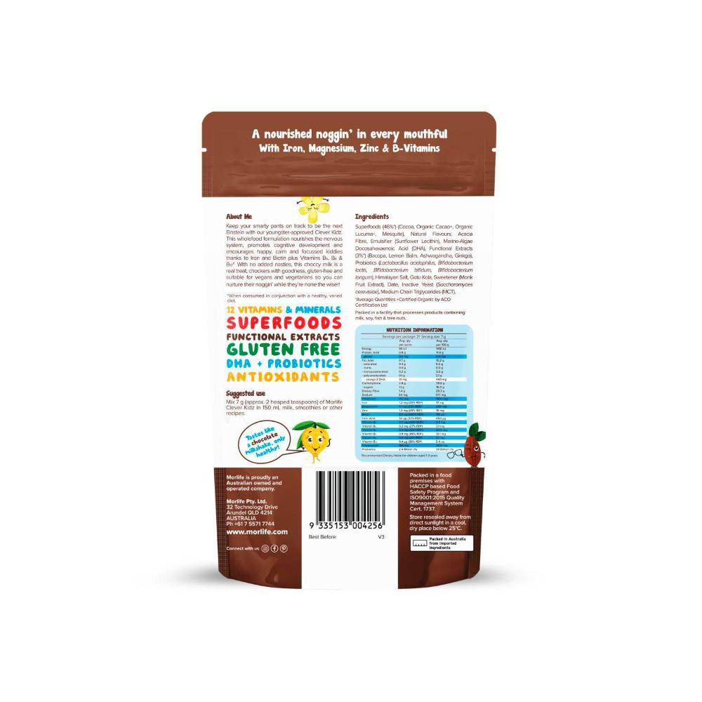 Morlife Clever Kidz Chocolate Drink - 150g
