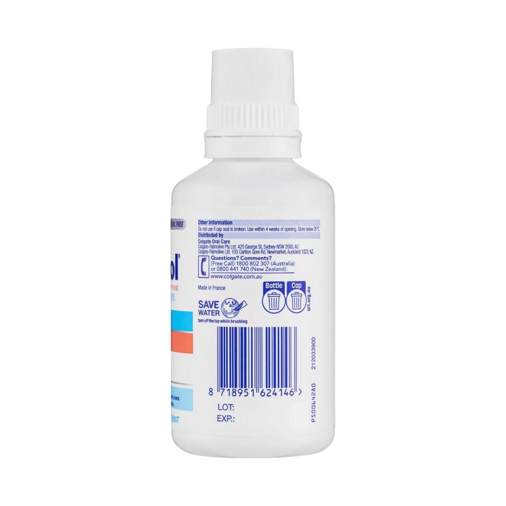 Colgate Savacol Antiseptic Fresh Mint Mouthwash Alcohol Free - 300mL