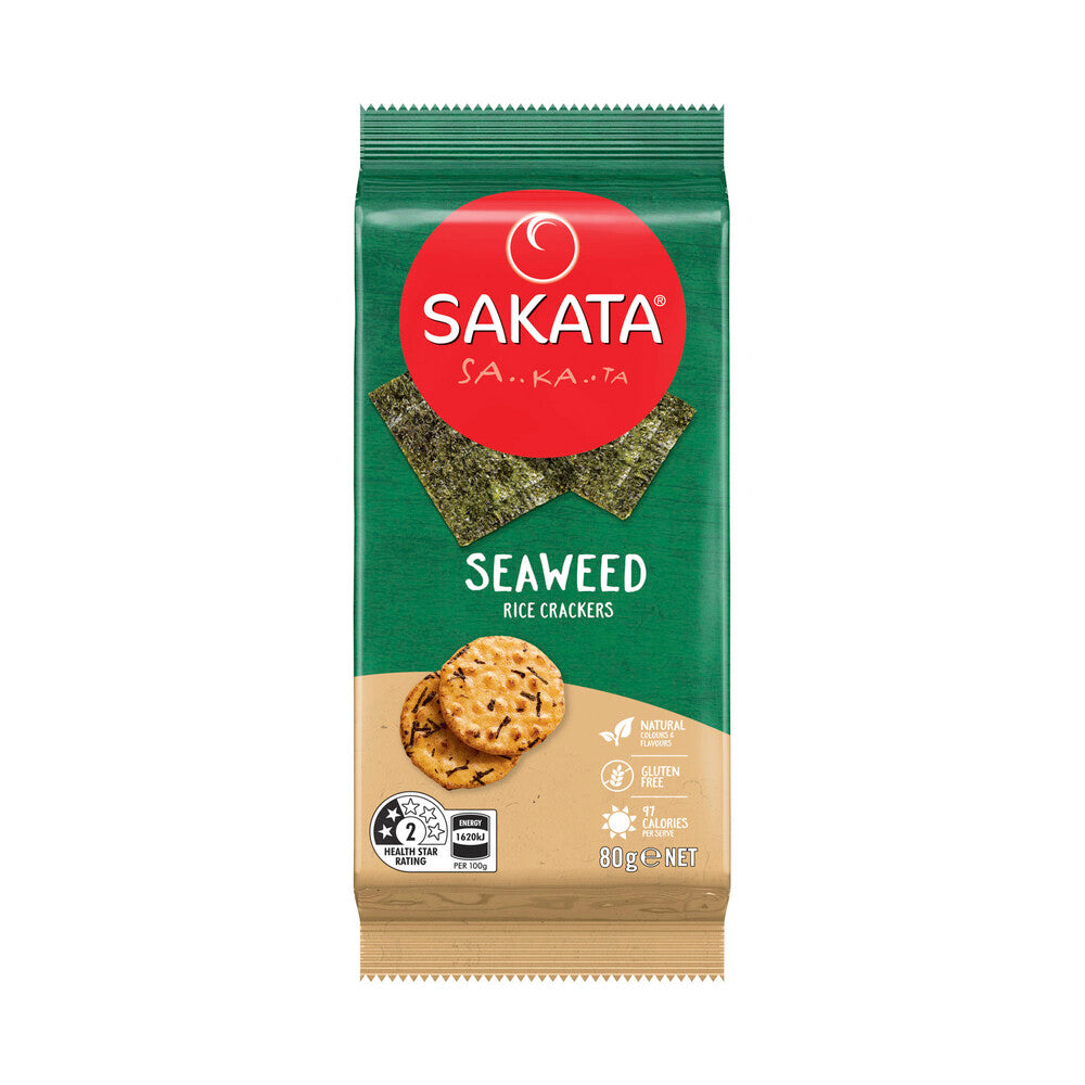 Sakata Rice Crackers Seaweed - 80g