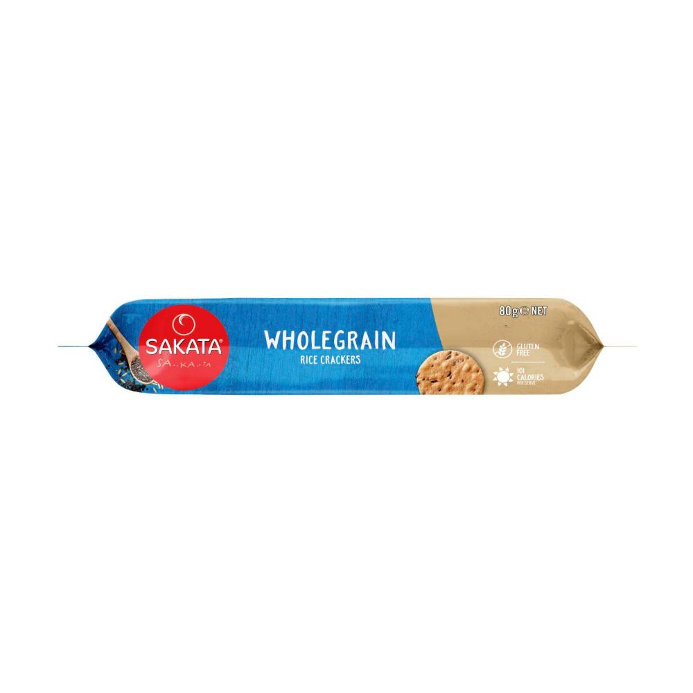 Sakata Rice Crackers Wholegrain - 80g