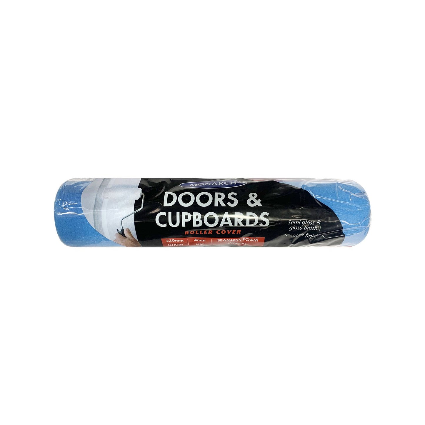 Monarch Seamless Foam Blue Roller Cover - 230mm