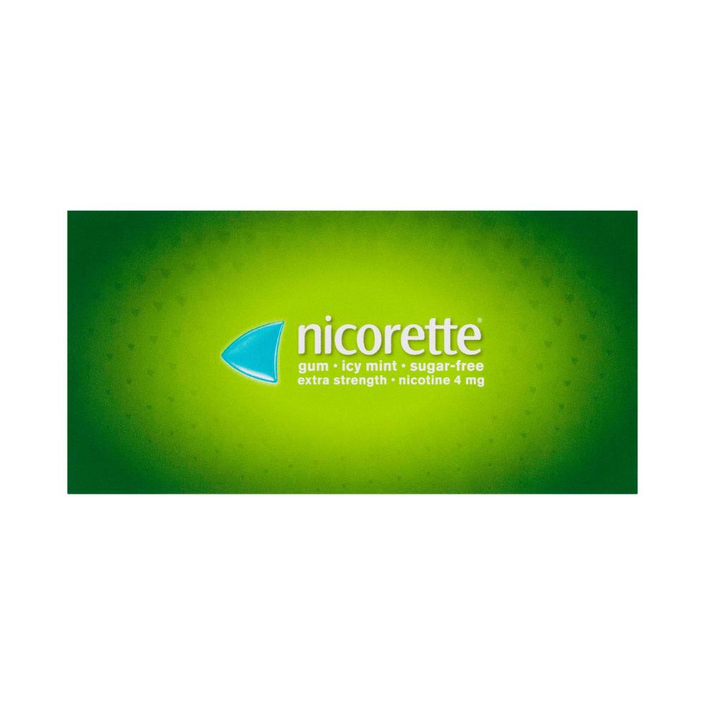 Nicorette Quit Smoking Extra Strength Nicotine Gum Icy Mint - 75 pack