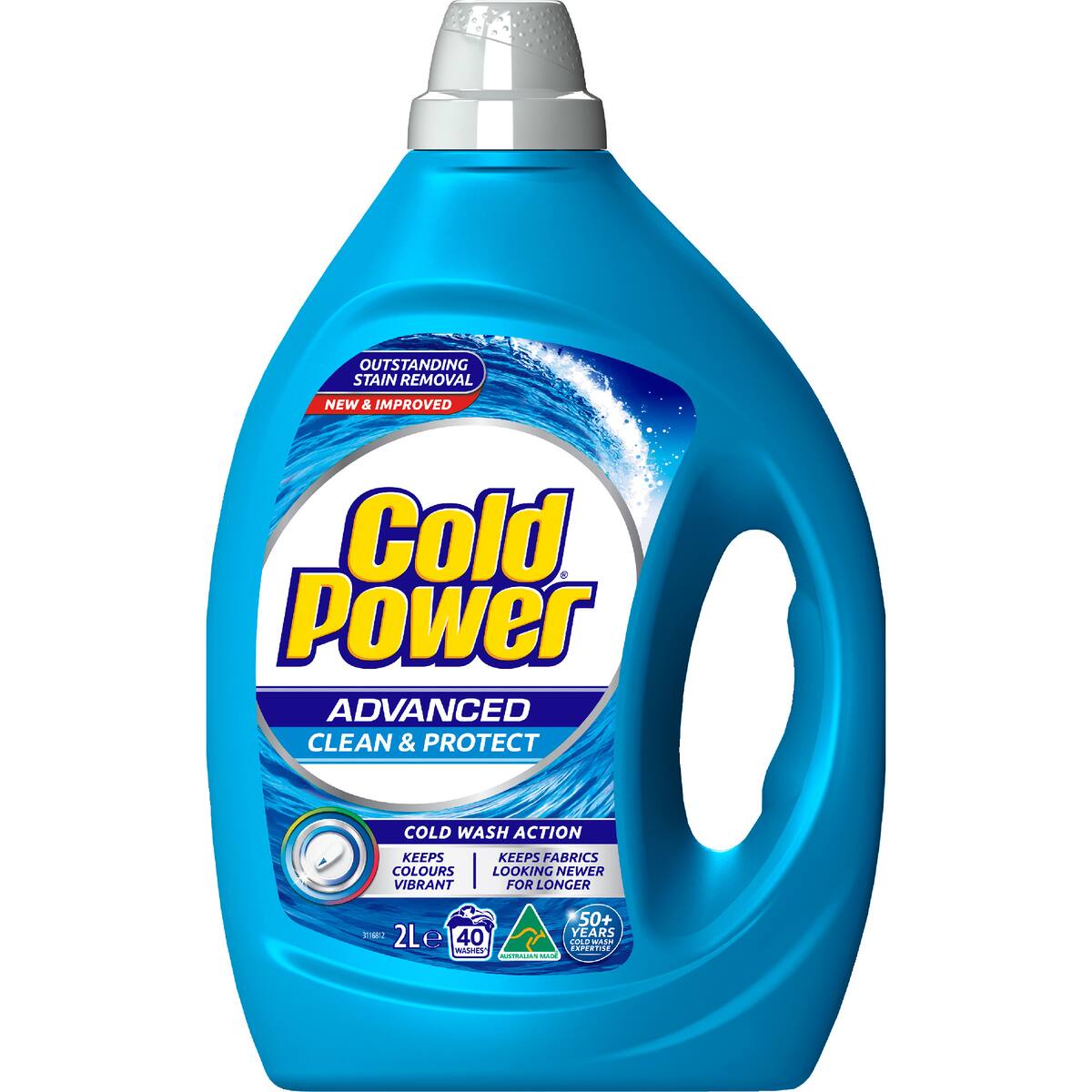 Cold Power Advanced Clean Laundry Liquid Washing Detergent 2l