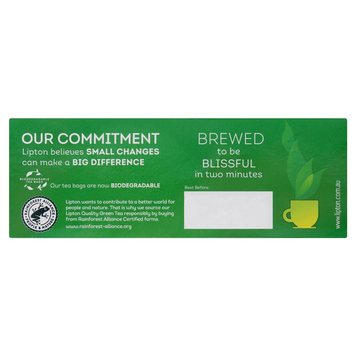 Lipton Green Tea Bags 100 pack